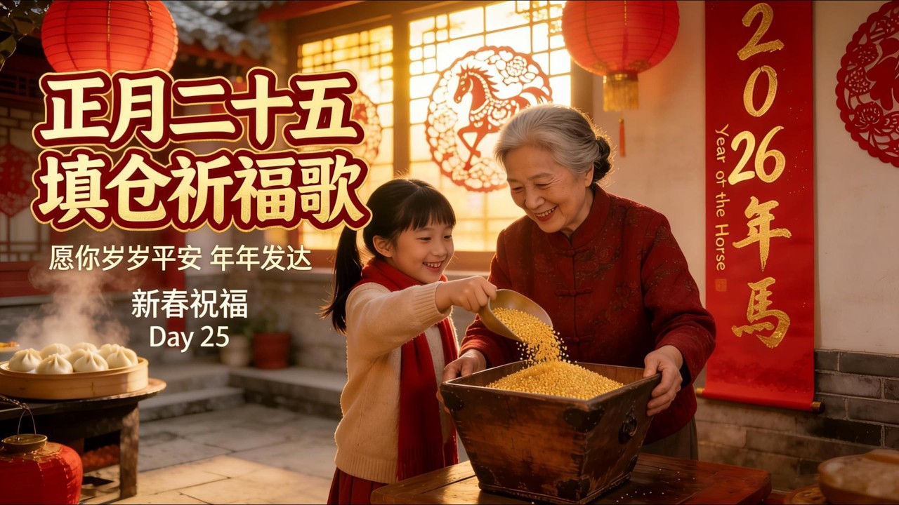 一首送給萬家的祈福歌《正月二十五》｜福氣滿滿的新春歌曲