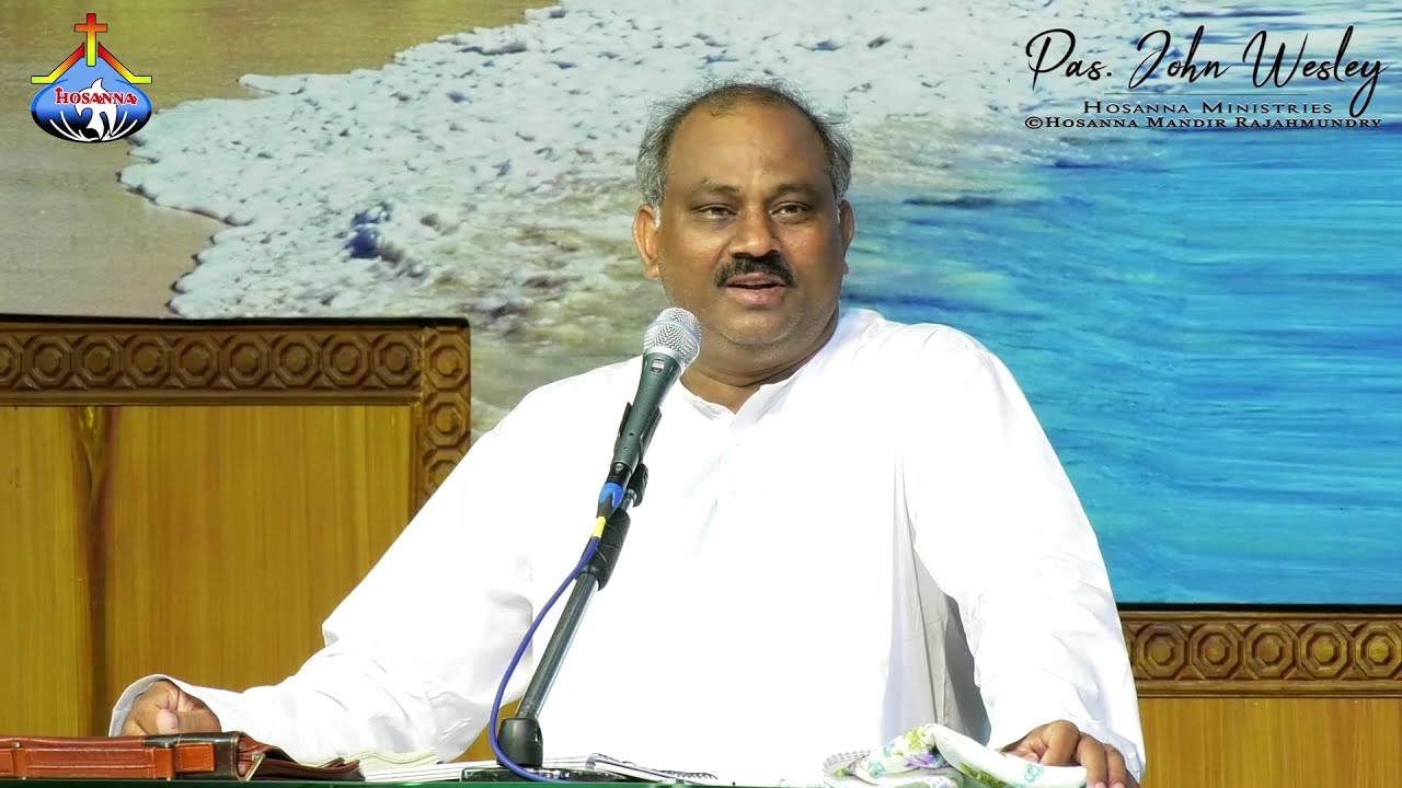 7.7.2019 HOSANNA MINISTRIES 43rd ANNIVERSARY CELEBRATIONS  LIVE- PAS.JOHN WESLEY MESSAGE -VIJAYAWADA
