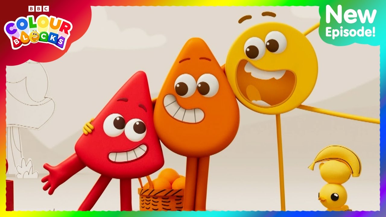 Red & Yellow Meet Orange! | FULL EPISODE - S1 E11 | Learn Colours - Kids Cartoons | Colourblocks