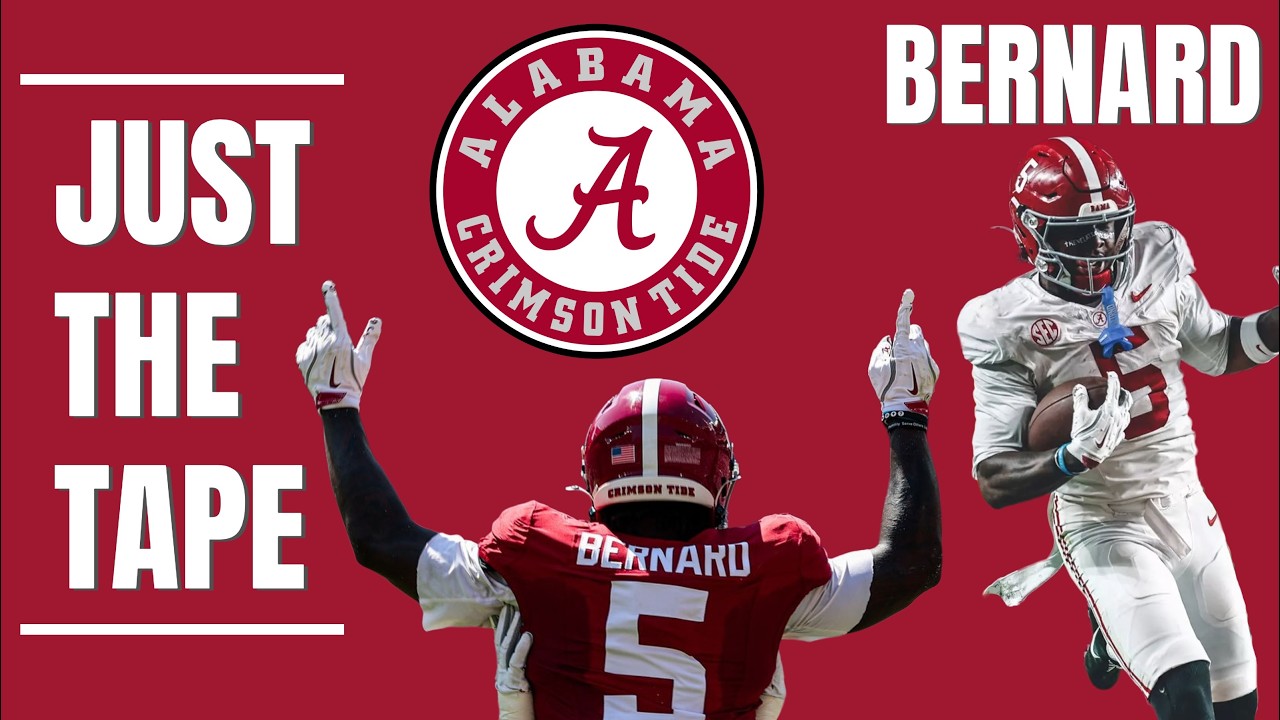 Alabama WR Germie Bernard vs Oklahoma (11/15/2025) - Every Target & Touch (Plus Blocking)