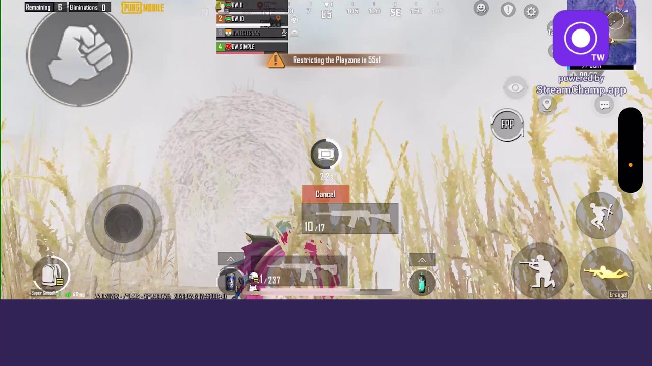 Broadcast powered by StreamChamp