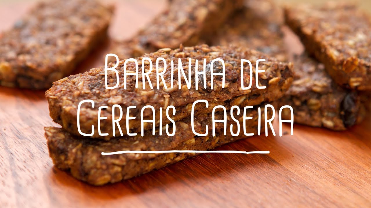 Barrinha de cereais caseira | Receitas Saudáveis - Lucilia Diniz