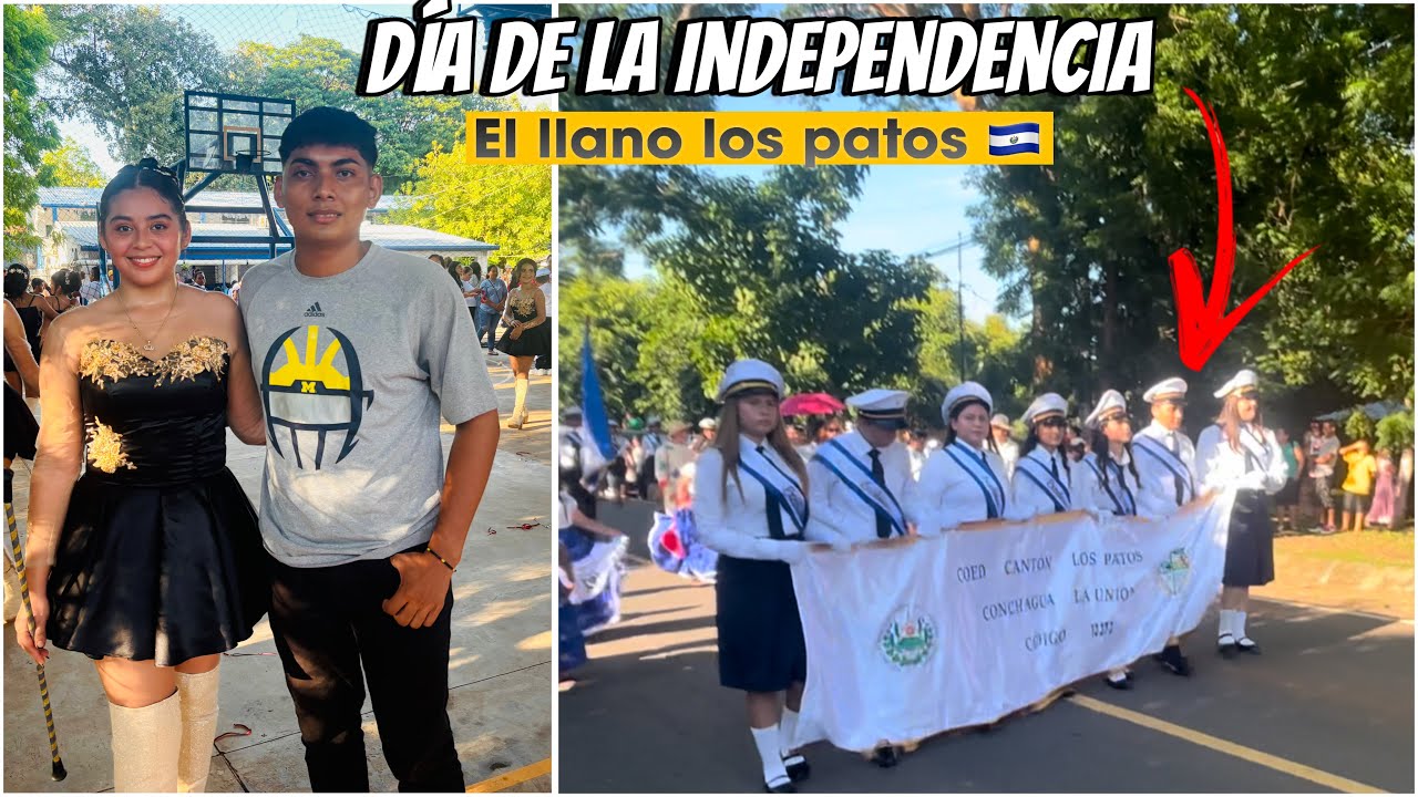 Así se vivió el DÍA de la INDEPENDENCIA en El cantón el LLANO Los patos La UNIÓN🇸🇻