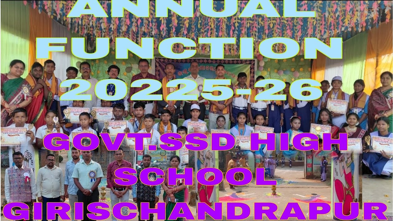 Govt ssd High school Girischandrapur //Annual Day Celebration // 2025-26 