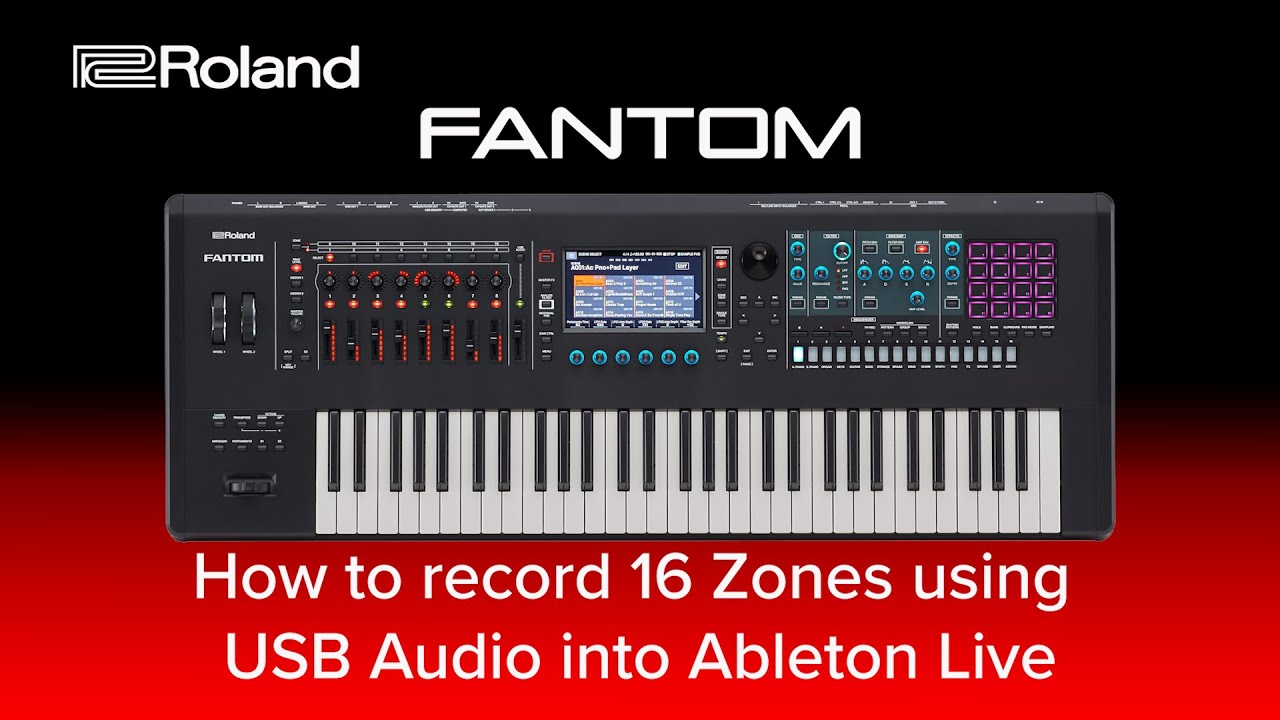 Roland FANTOM - How to record 16 Zones using USB Audio into Ableton Live