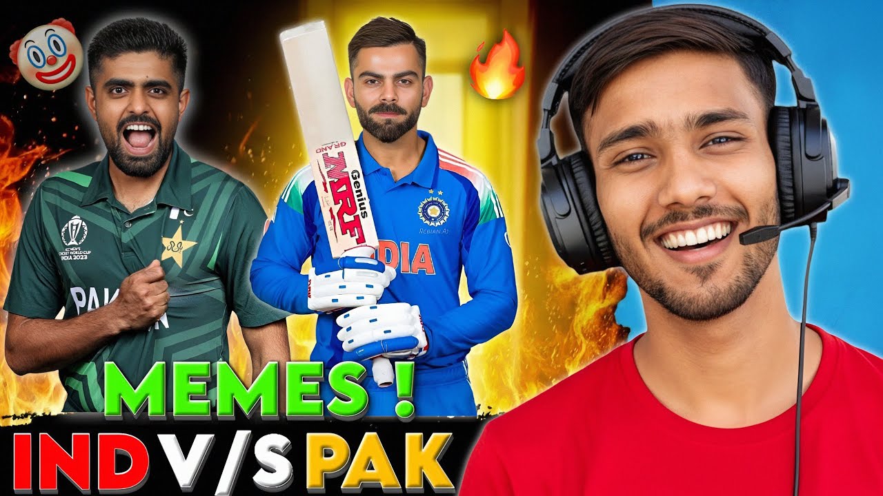 Try Not To Laugh Challenge With IND v/s PAK T20 Match Memes 😂