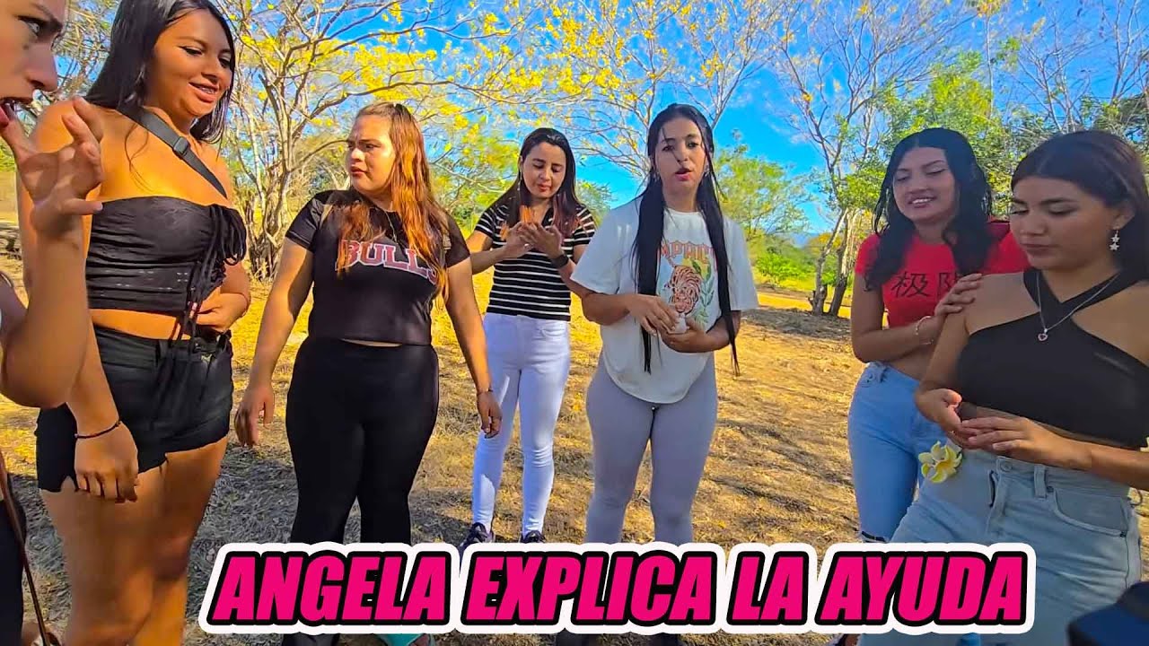 Angela explica como fue posible la ayuda de estas  canastas.
