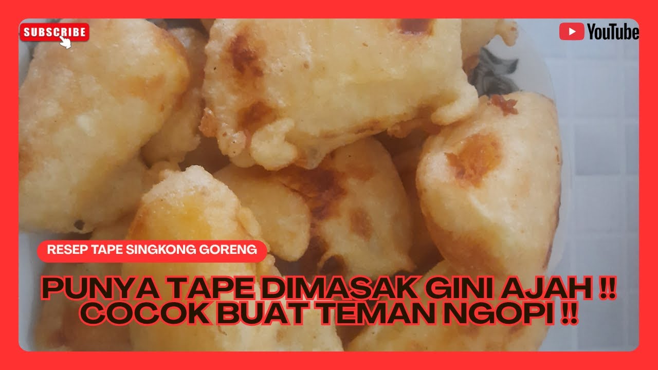 🔴 Punya Tape Singkong ⁉️ Dimasak Gini Aja, 100% Dijamin Ketagihan ‼️Resep Tape Singkong Goreng