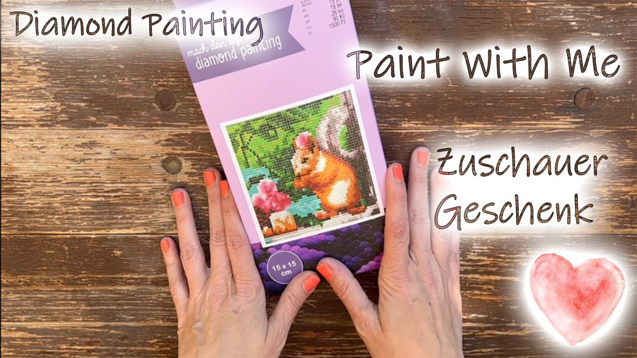Diamond Painting | Paint With Me - Garten WIP #23 | Wir painten das Eichhörnchen