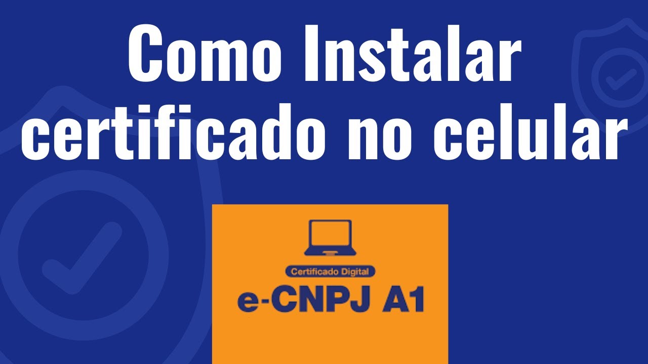 Como instalar certificado digital e-cnpj A1 no celular ou tablet sem aplicativos.