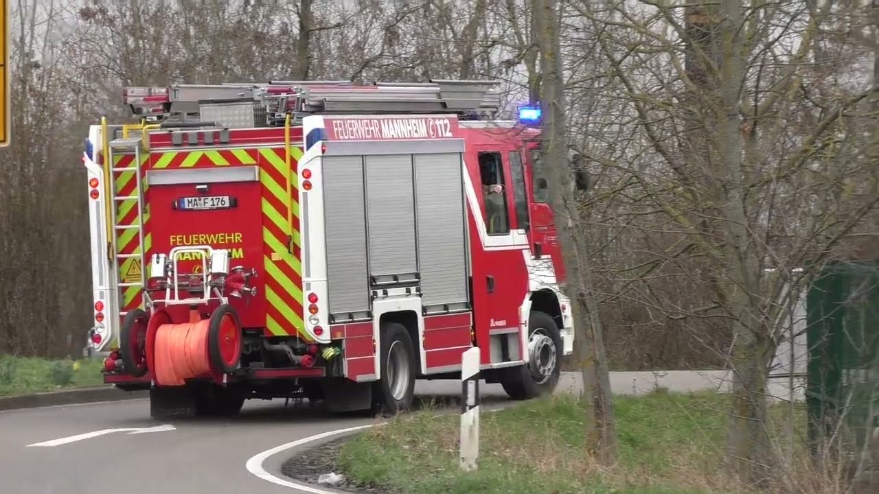 [GROßBRAND] Einsatzfahrten zum Großbrand in Mannheim Friedrichsfeld