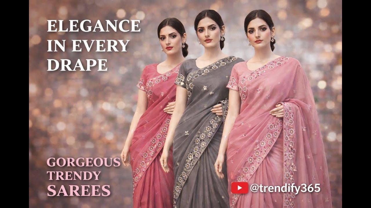 Modern Trendy Saree for Women | Elegant Contemporary Ethnic Wear