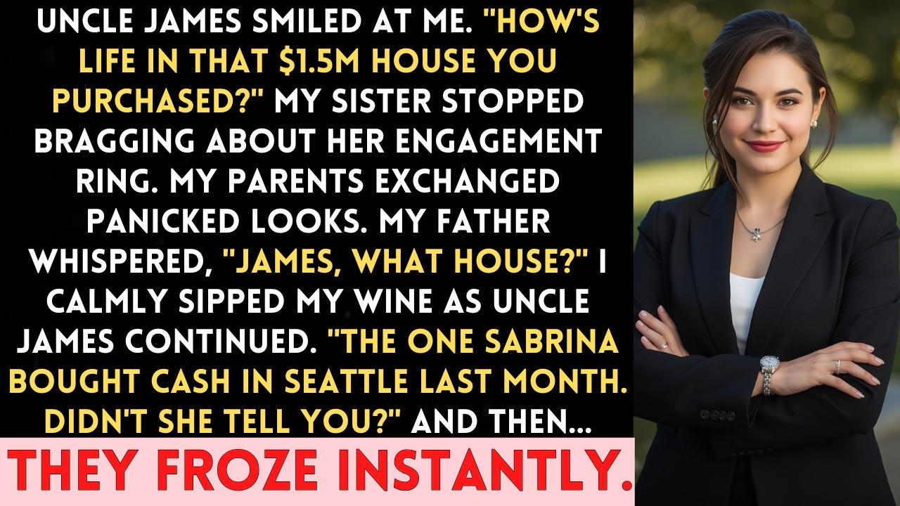 At Sister's Engagement Party, Uncle James Asked About The $1.5M House I Purchased.