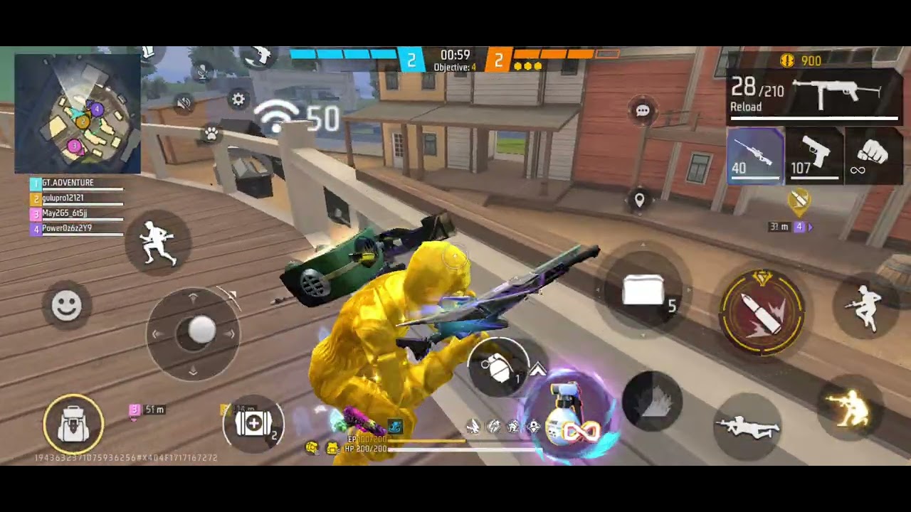 Free fire cs rank boyah With golden criminal