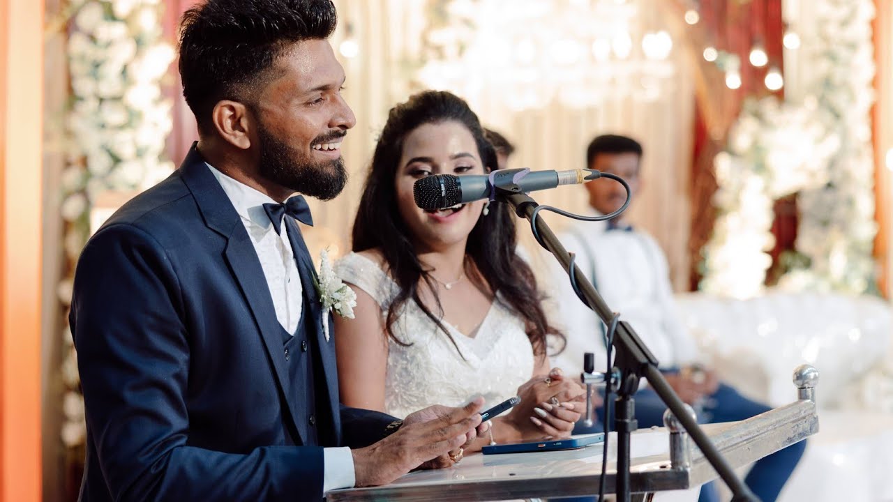 Toast proposal reply by the bride and groom| Riyana weds Avinash| Mangalorean Catholic Wedding