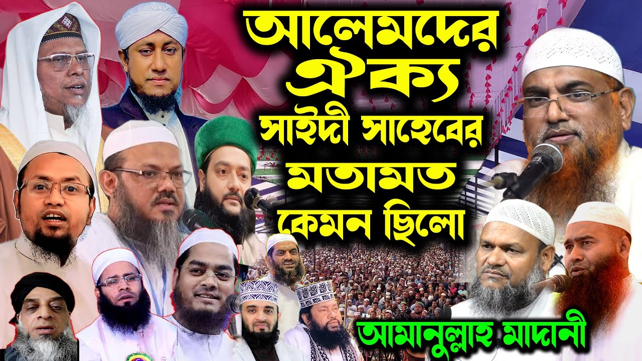আলেমদের ঐক্য নিয়ে দেলোয়ার হোসাইন সাঈদীর মতামত কেমন ছিল ? শায়েখ আমানুল্লাহ বিন ইসমাইল মাদানী