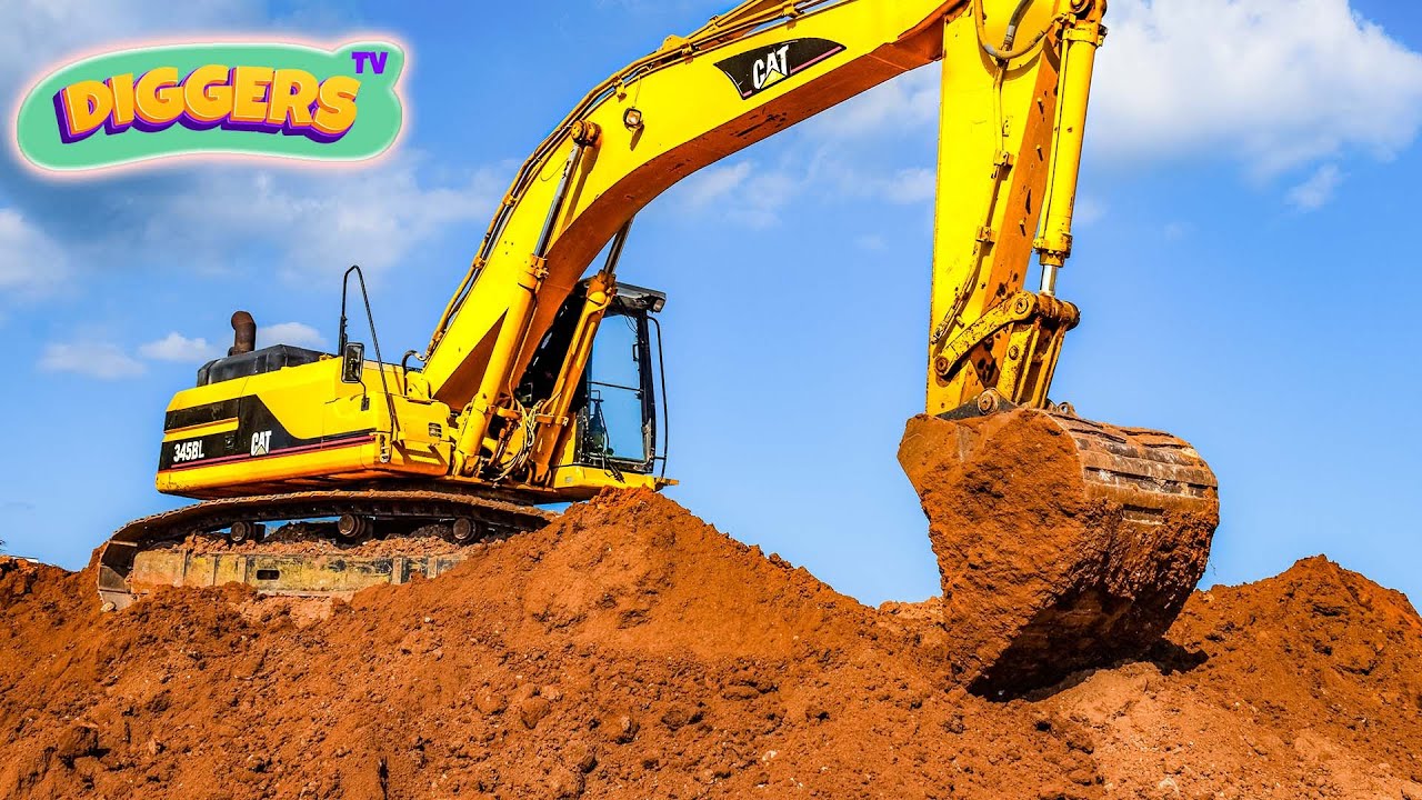 Ready, Set, Dig 🦺 Diggers For Kids, Diggers At Work