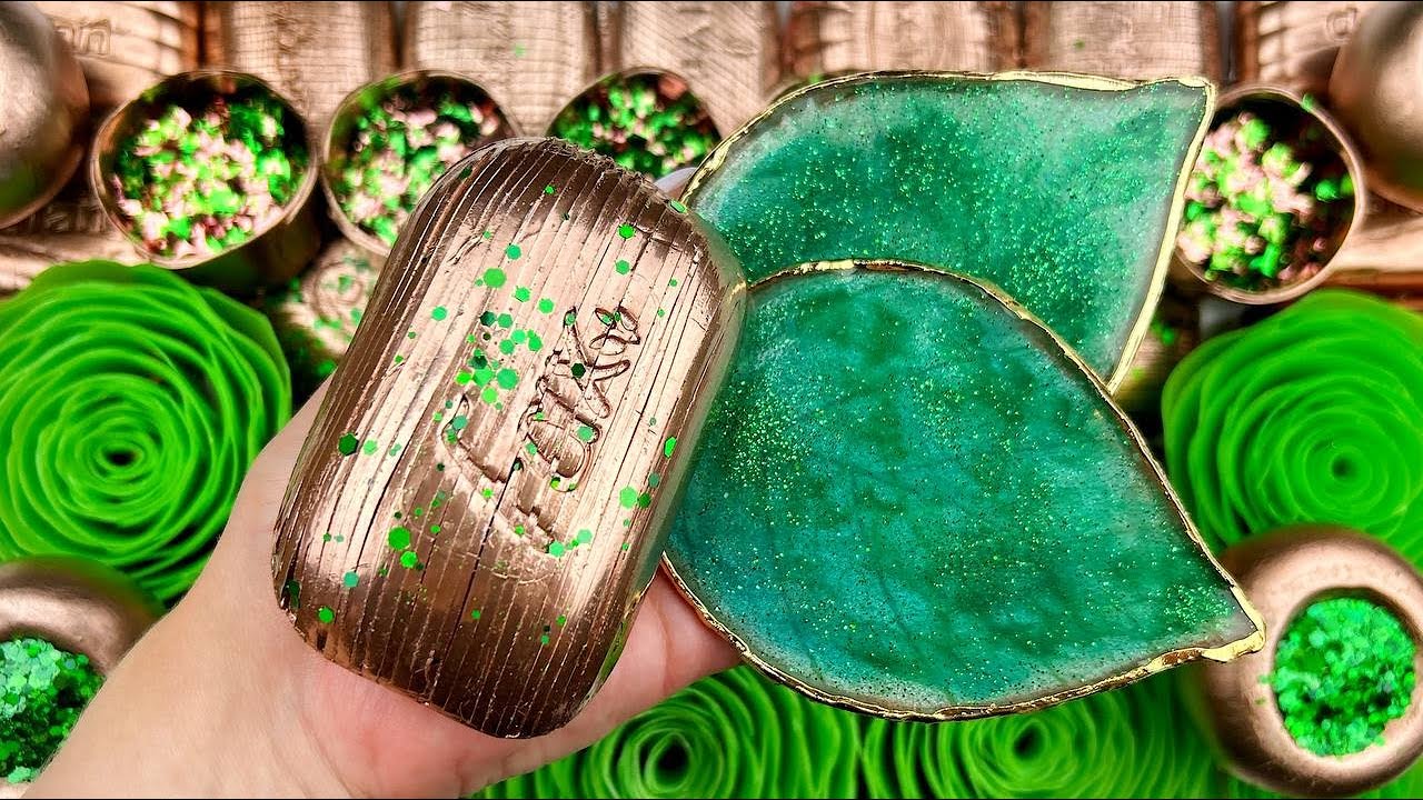 ASMR SOAP★Compilation set★Crushing soap★Cutting soap cubes★FOAM&GLITTER&STARCH★