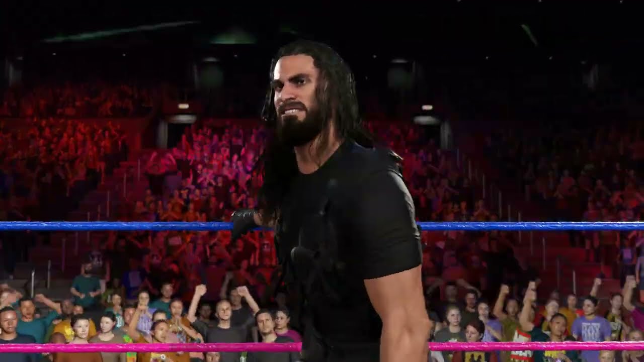 WWE2K25-Roman Reigns vs Seth Rollins l Hell in a Cell WWE Title Match