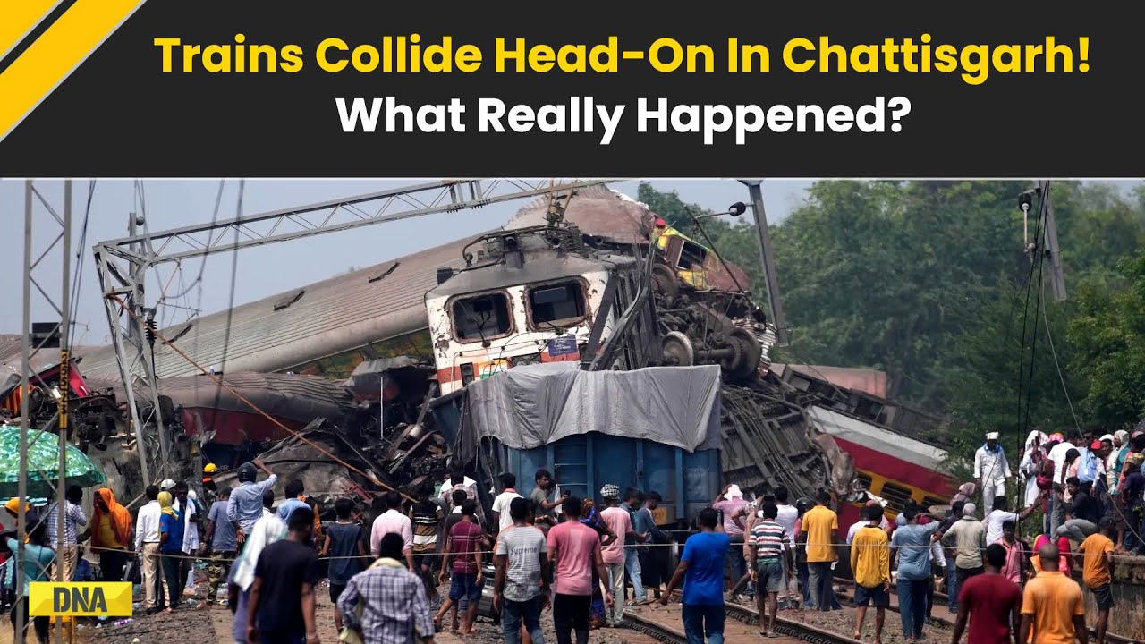 Chhattisgarh Train Accident: Trains Collide Head-On In Bilaspur, Coaches Climb Over Each Other