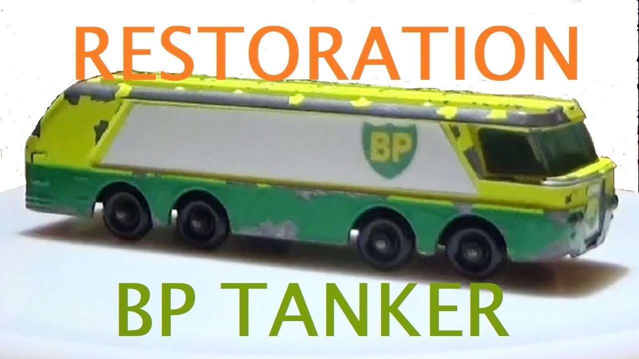 Спичечная коробка Реставрация № 1 BP Petrol Tanker, реставрация спичечных коробок, реновация