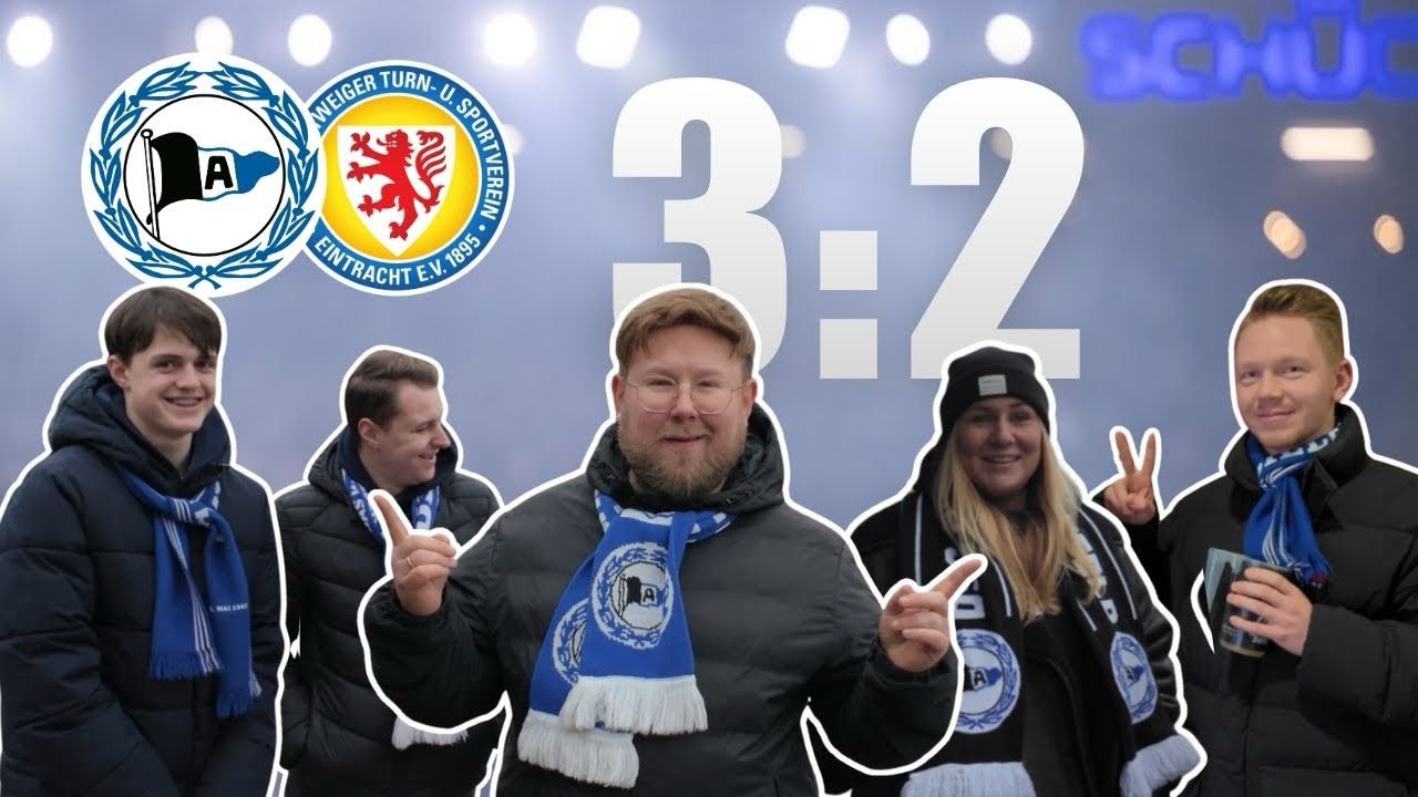 Arminia Bielefeld besiegt Braunschweig | 1. Heimsieg 2026 – Ausverkauftes Stadion & Fan-Interviews 