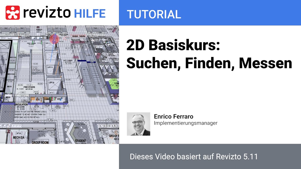 Revizto 2D Basiskurs: Suchen, Finden, Messen