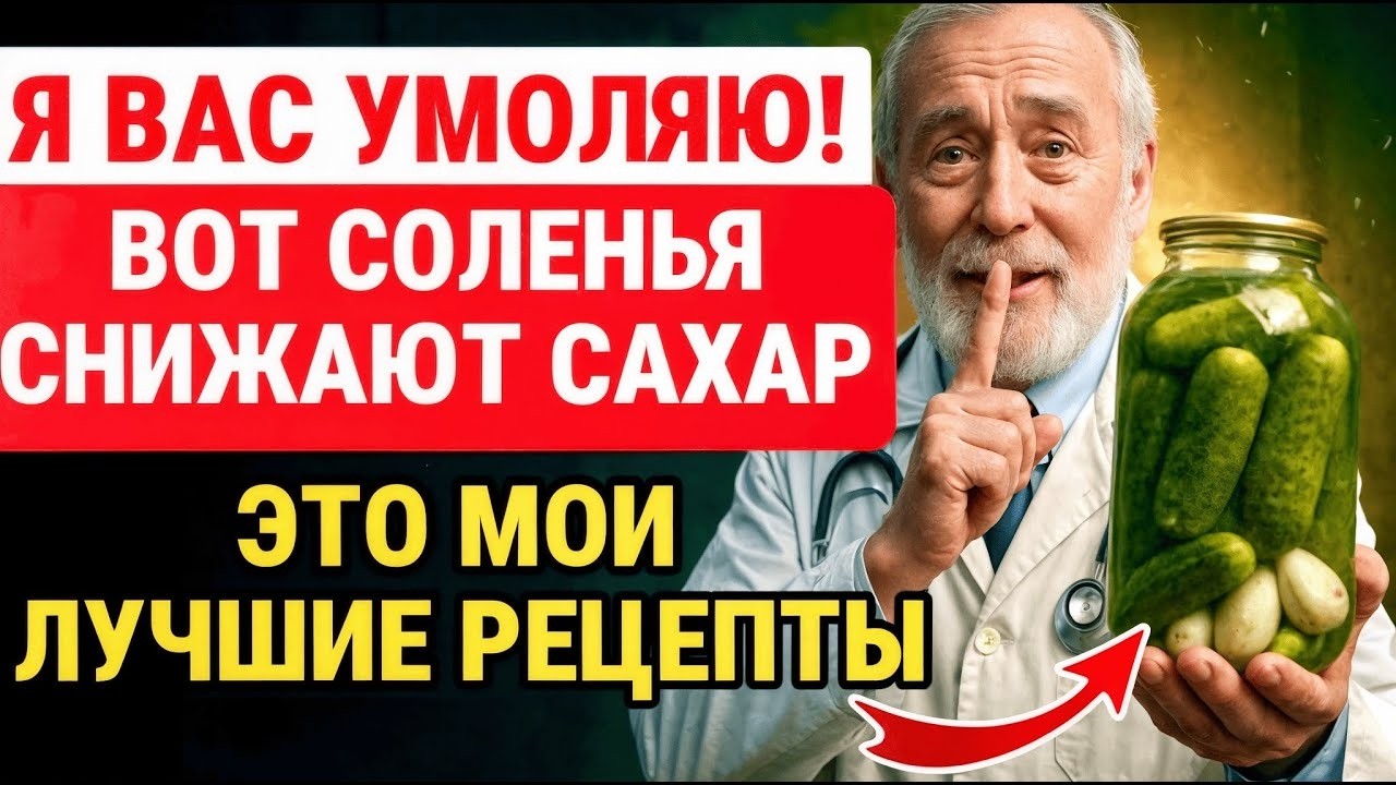 ГОТОВЫЕ 5 соленья ПОНИЖАЮТ сахар лучше ТАБЛЕТОК! Врачи в шоке! ЗДОРОВЬЕ ПОЖИЛЫХ