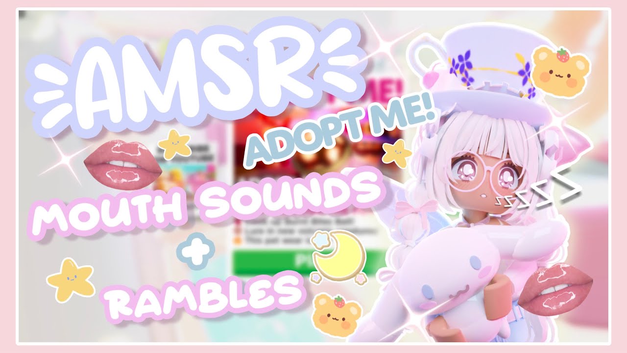 ROBLOX ASMR 🌸 grind with me in adopt me! MOUTH SOUNDS & RAMBLES✨