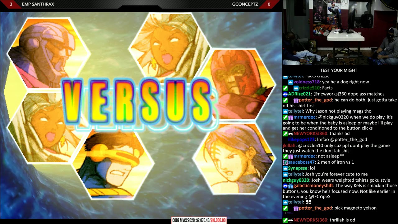 MVC2 @ Test Your Might - EMP Santhrax vs Gconceptz + General Thrillah Interview [4K/60fps]