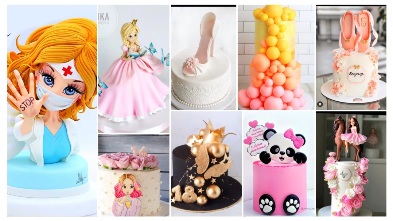 Qızlar üçün  tort nümunələri 2021 gâteaux fille girl cakes