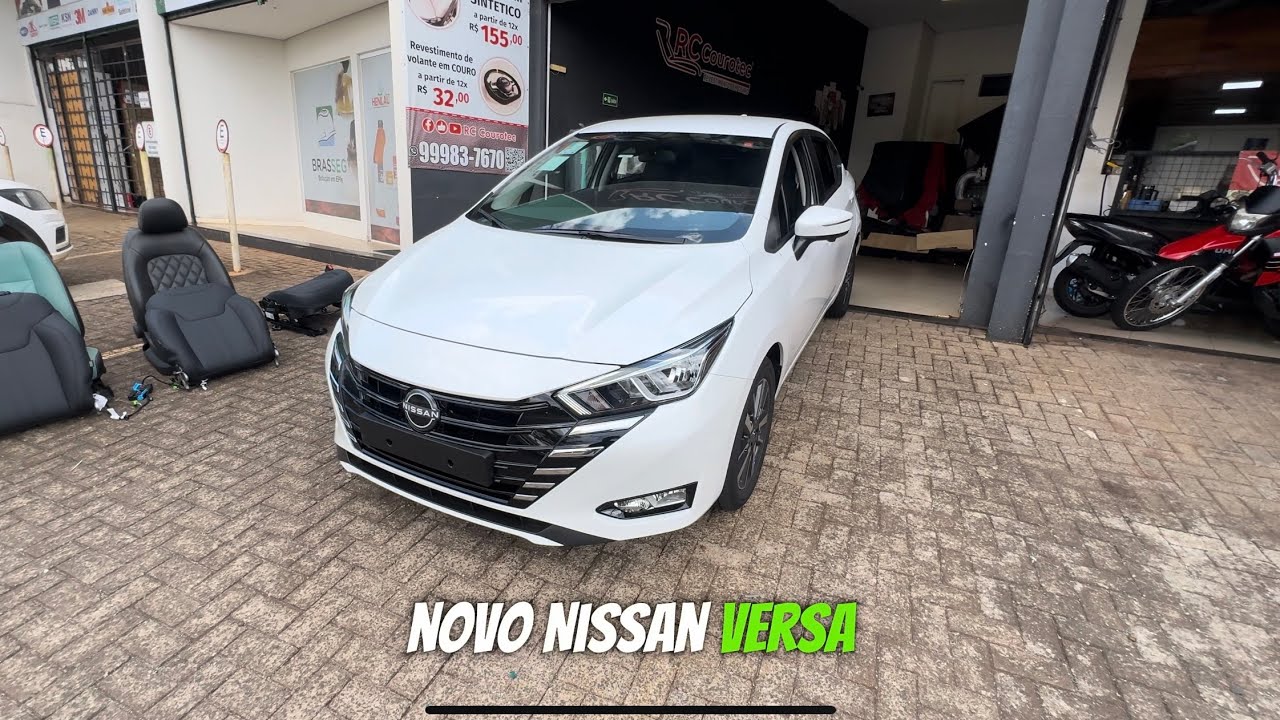 Novo Nissan versa 2025, veja os bancos que fizemos nele!
