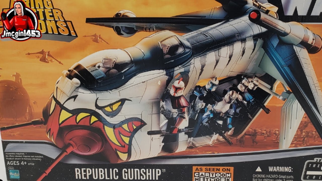 Unboxing The Star Wars Clone Wars Tiger Shark Republic Gunship