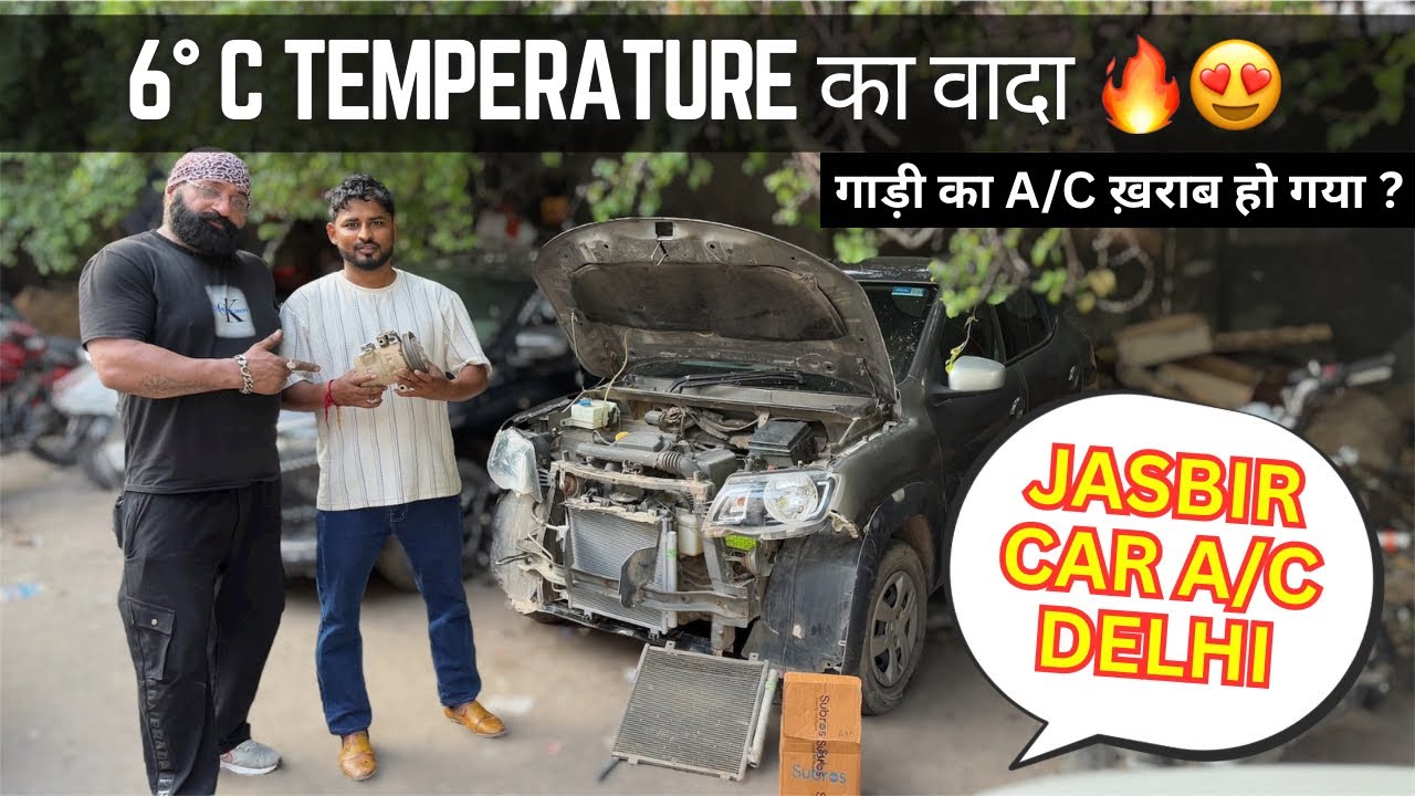BEST CAR A/C MECHANIC IN DELHI🔥|| Renault Kwid A/c compressor dead😭|| New Compressor & Condenser😳