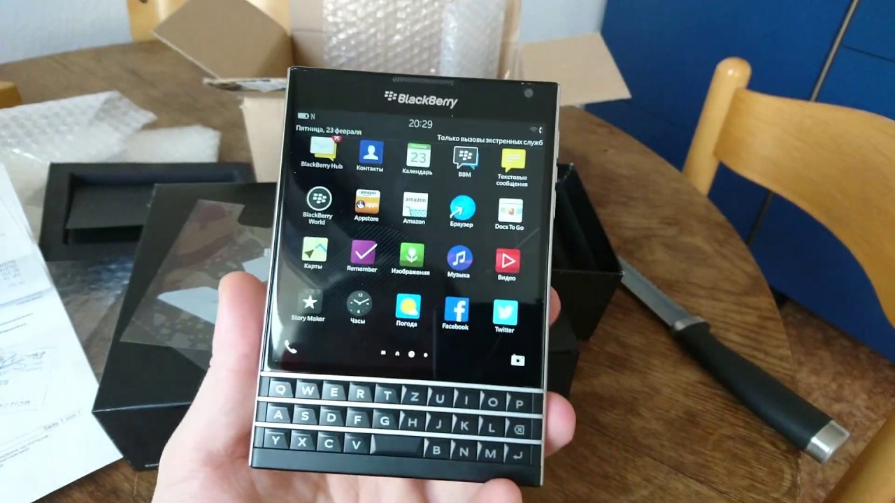 BlackBerry Passport в 2020 году - Последний кнопочный Самурай - Распаковка и первые эмоции!!!