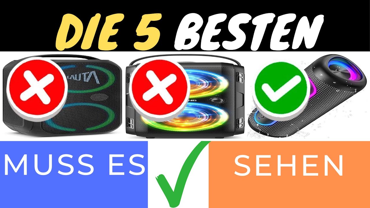 DIE 3 BESTEN BLUETOOTH LAUTSPRECHER 2025 🎉🔊 – POWER, SOUND & AKKU IM VERGLEICH!