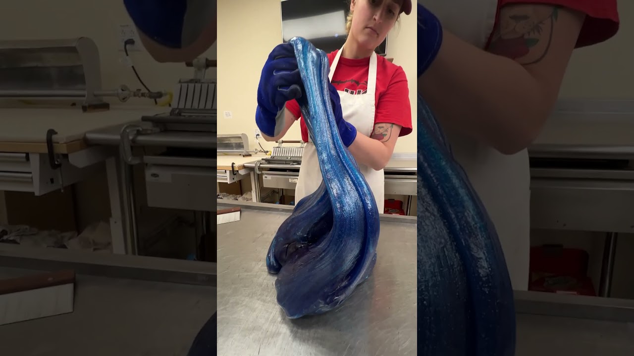 LEGENDARY Sour Blue Raspberry Candy with Amazing Julia ❤️💙 #candy #asmr