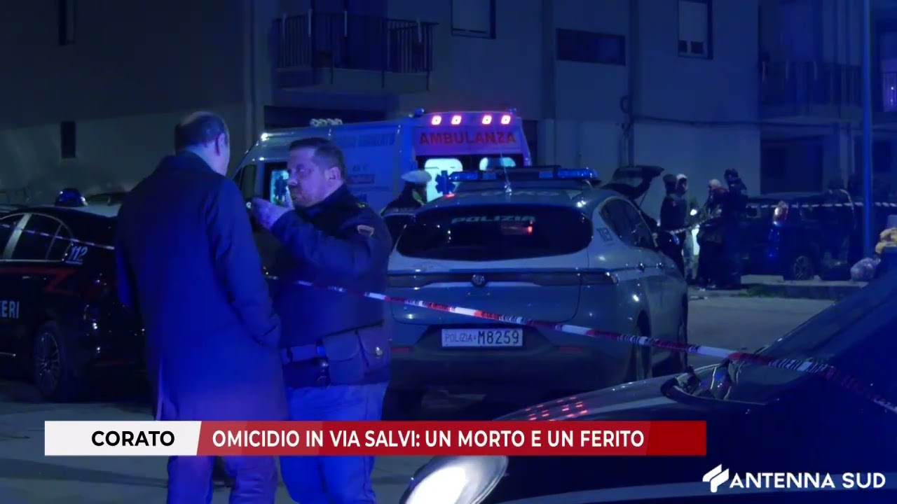 16 DICEMBRE 2024 - CORATO, OMICIDIO IN VIA SALVI: UN MORTO E UN FERITO