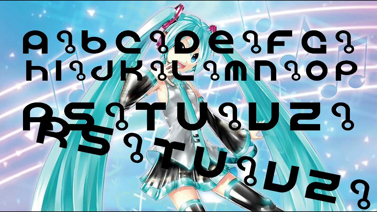 Latviešu alfabēta dziesmas Hatsunes Miku versija / ラトビア語アルファベットソング 初音ミクバージョン