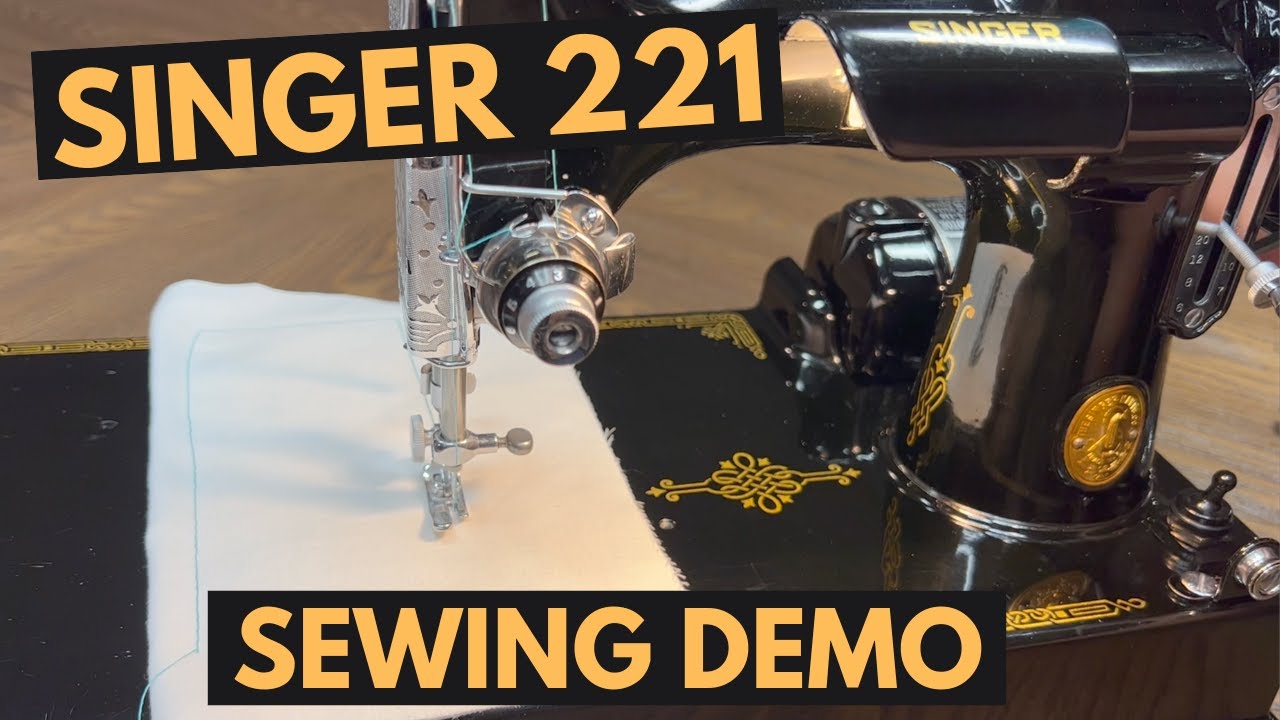 Шьем на машинке Singer Featherweight 221 1939 года — еще одна реставрация завершена!