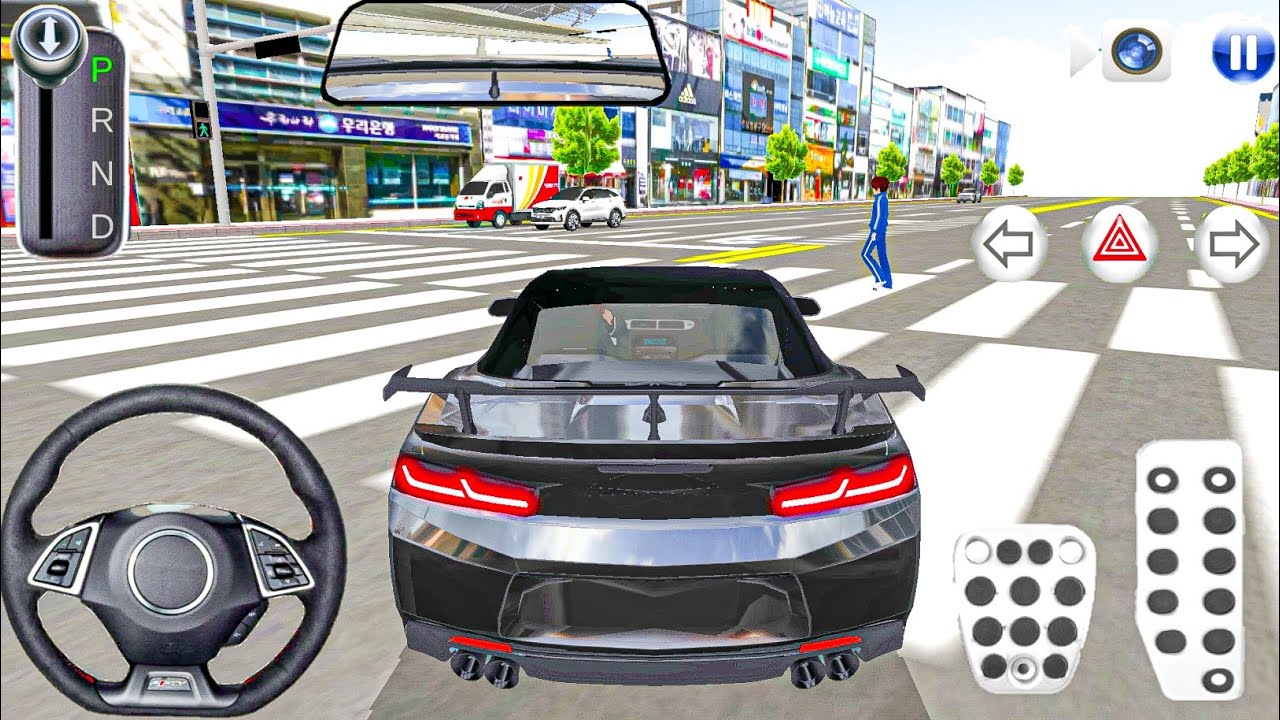 Black Mustang GT For Parking | 3d Driving Class | Car Driving Games Android 