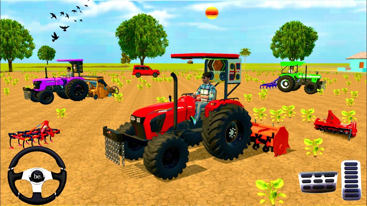 🛑SONALIKA🚜// PREET🚜// KUBATO TRACTOR SCORPIO 🚘GADDI FARMING 🥭 3D GAMING VIDEO 
