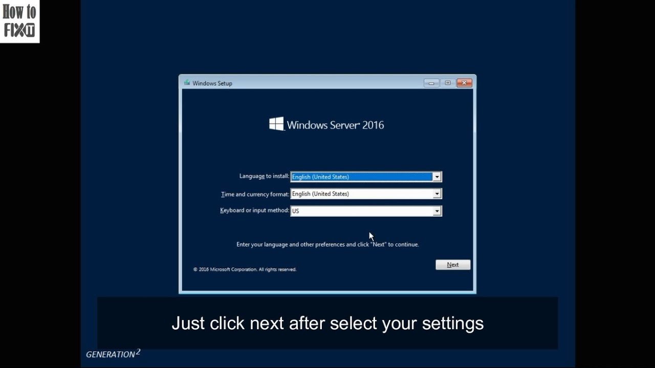 Windows Server 2016 Installation and Initial Configuration