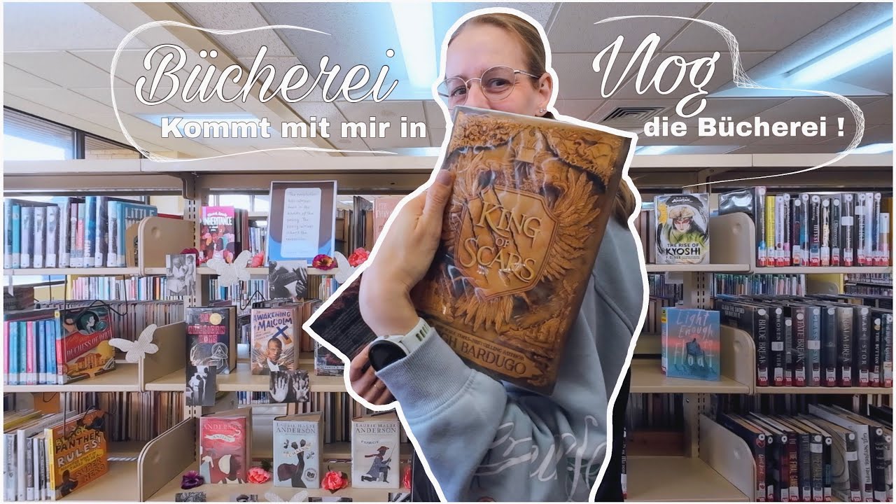 Buchstöbern in unserer lokalen Bücherei 👑📚 Ich nehme euch mit + Haul | Cosy Library Vlog
