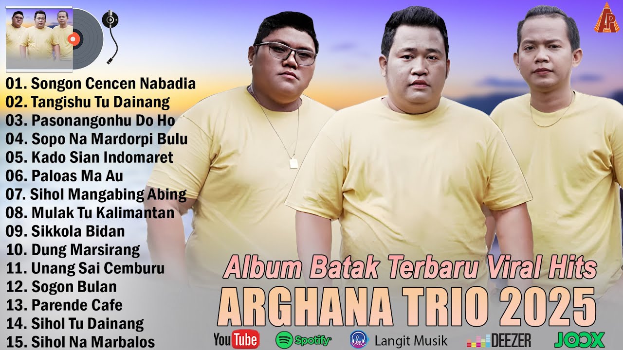 Arghana Trio Full Album Terbaru 2025 - Kumpulan Lagu Batak Enak Di Dengar Hits Paling Populer