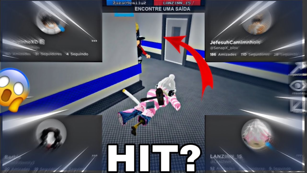 • JOGANDO NA CONTA DOS MEUS AMIGOS PARTE 3 • - ROBLOX FLEE THE FACILITY!!!!