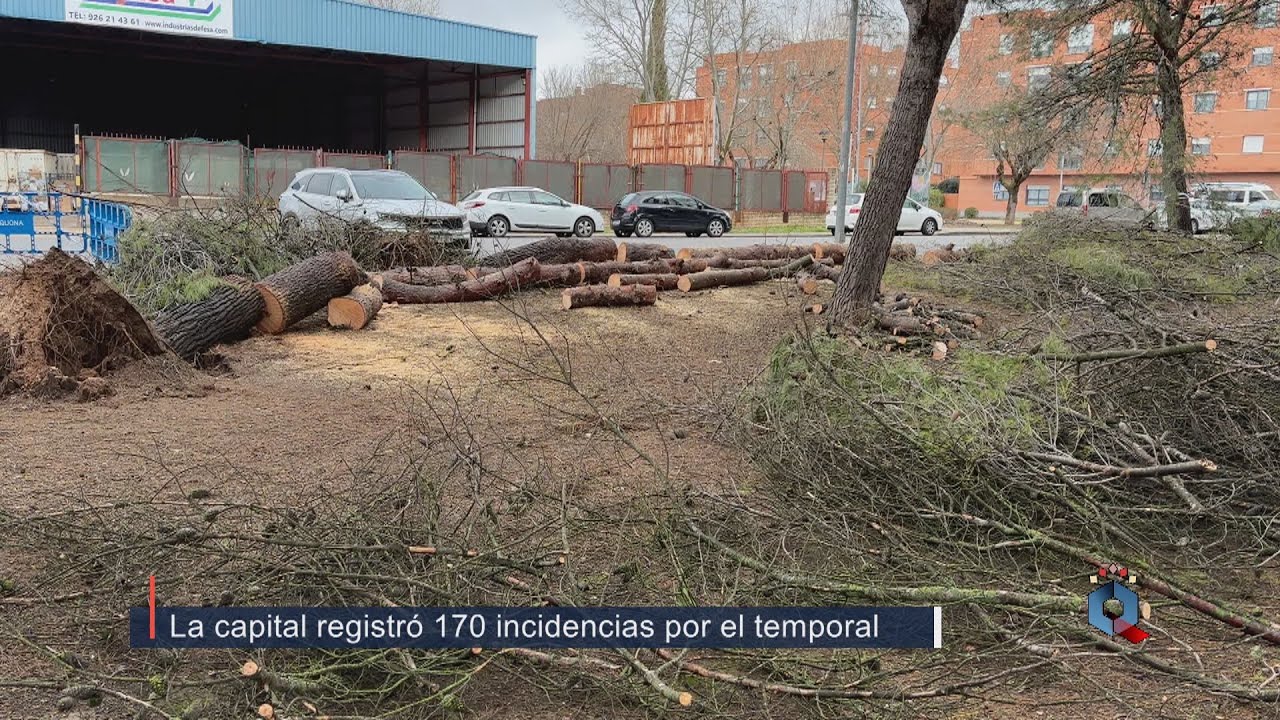 Ciudad Real capital registró 170 incidencias por el temporal