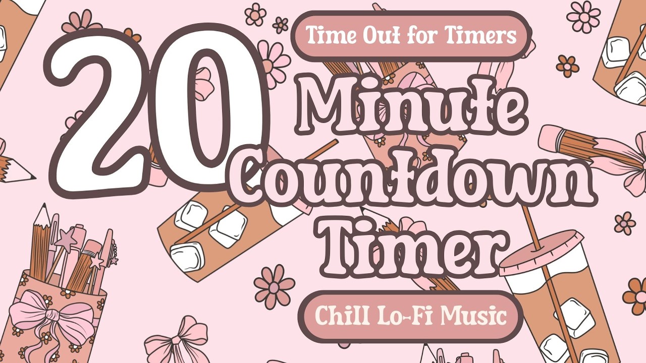 20 Minute TEACHERCORE Countdown Timer for the Classroom with Relaxing Lofi Music and Alarm