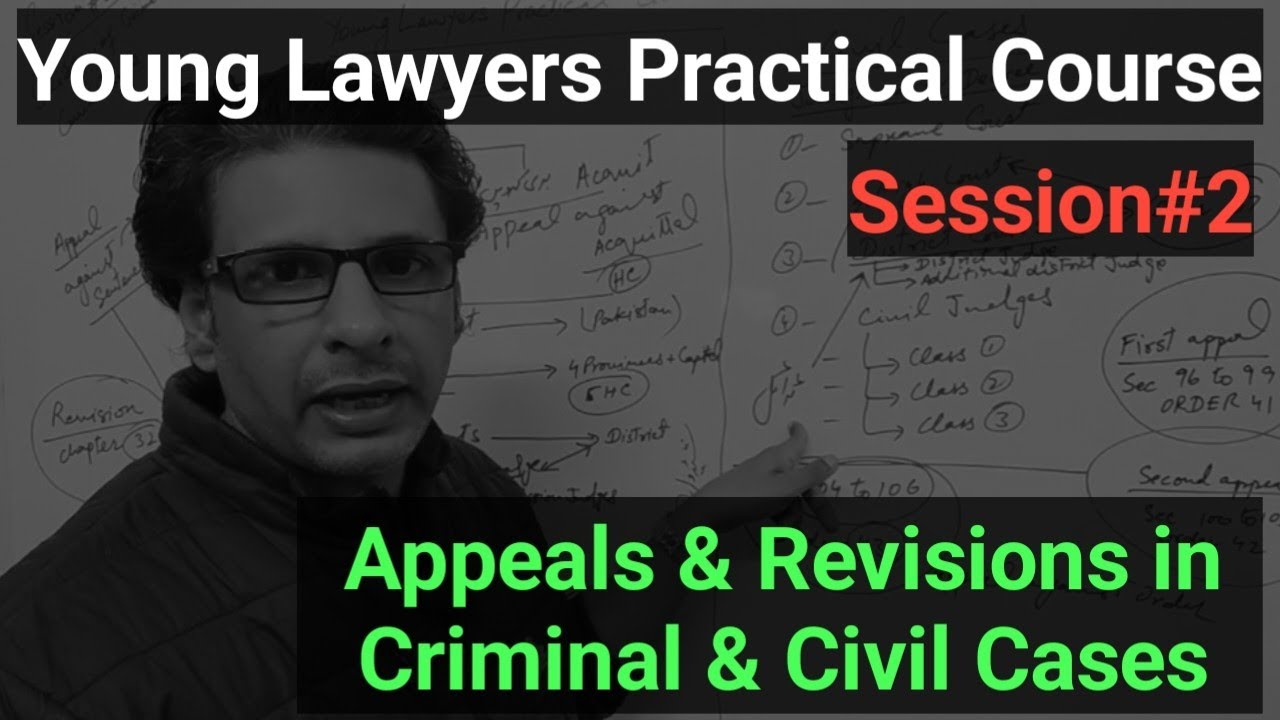 Appeals & Revisions in Criminal & Civil Cases | Young Lawyers Practical Course | Usman Abid Advocate