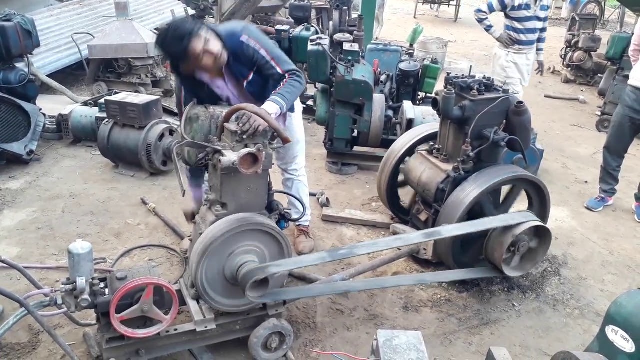5 hp engine is starting 16 hp lister engine | kirloskar 5 hp engine | techwala